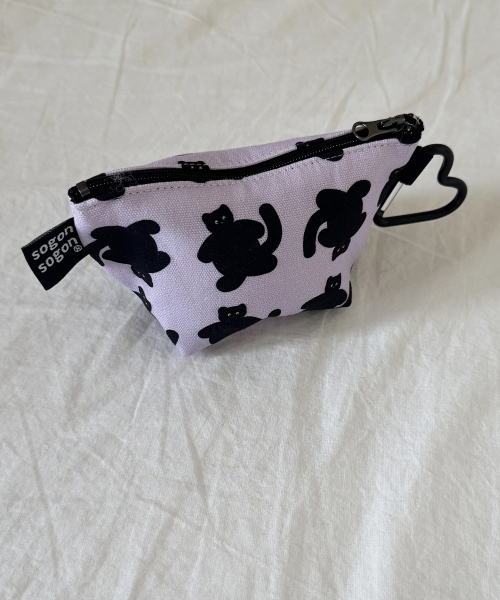 bbabba violet keyring pouch s