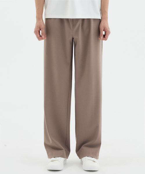 Брюки унисекс semi-wide на резинке Dusty Beige
