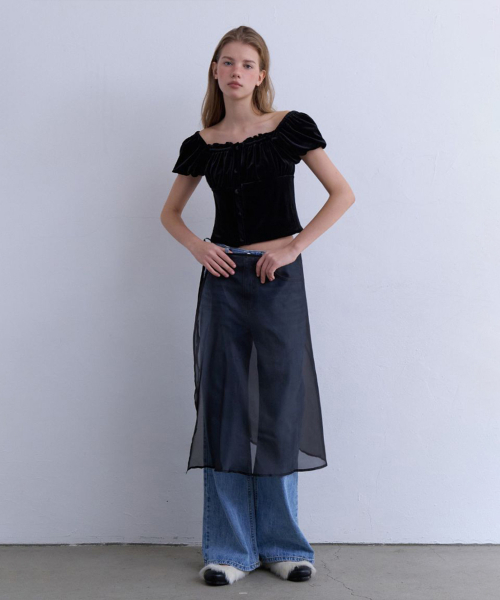 Широкие джинсы клеш Renewer Pants