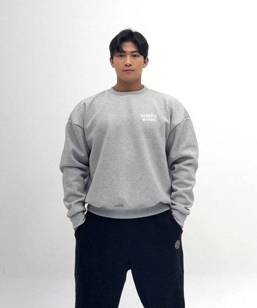 Плотный свитшот с надписью double-knit