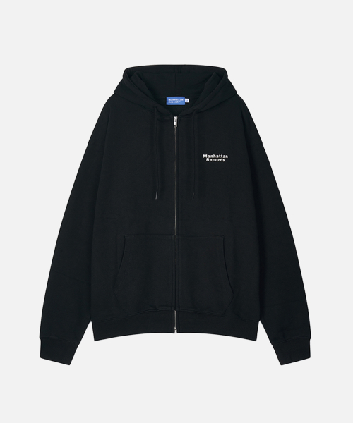 Classic Logo Zip Up худи - Black
