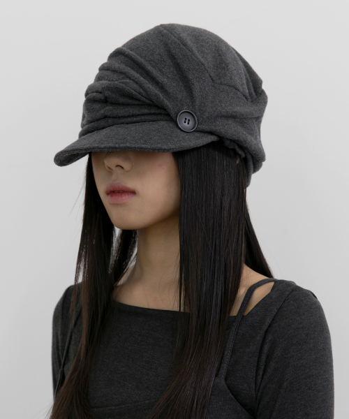 플레어업(FLAREUP) Soyo Asymmetrical Cap (FL-744_Charcoal) - 사이즈