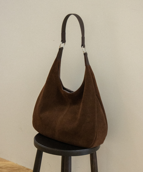 Obien hobo сумка suede_chestnut