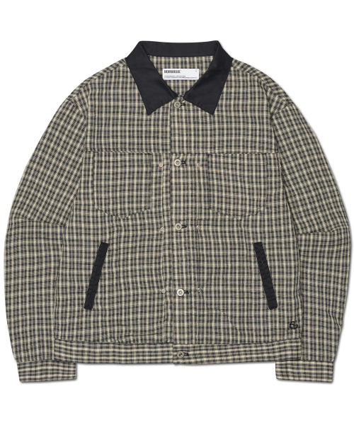 CHECK TRUCKER куртка - WASHED BLACK