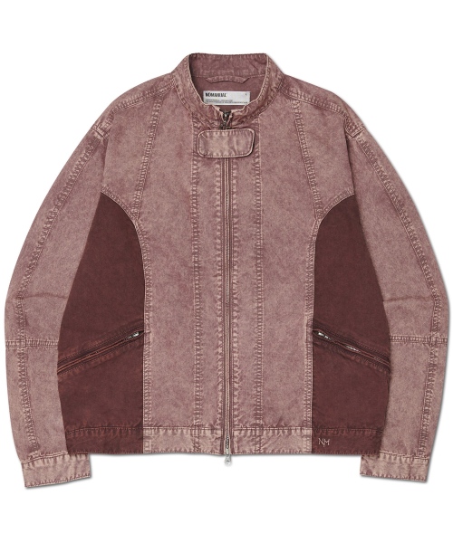 OVERDYED TWO-TONE куртка - BURGUNDY
