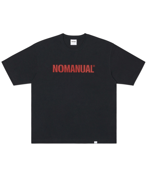NM TEXT LOGO T-рубашка - BLACK