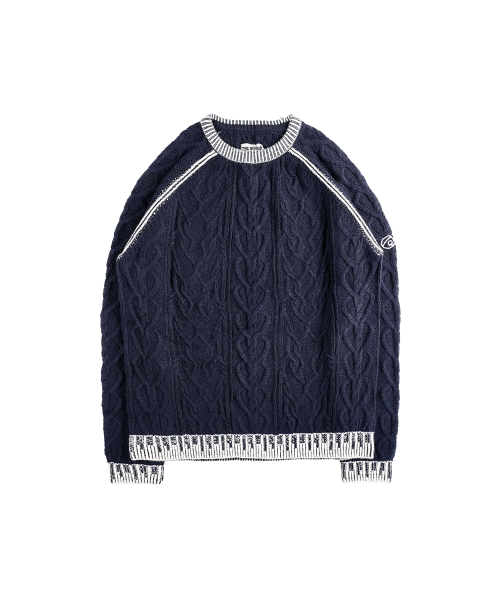 EMBROIDERY LOGO свитер NAVY/WHITE
