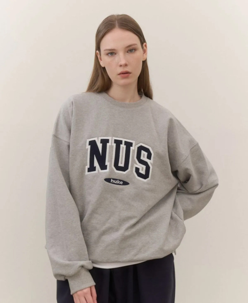 Свитшот с лого Nus (Grey)