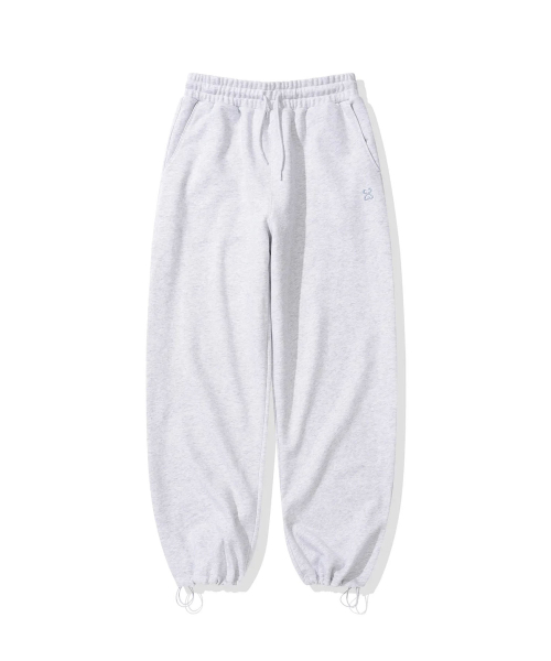 (Womens) Широкие спортивные штаны_Melange Gray