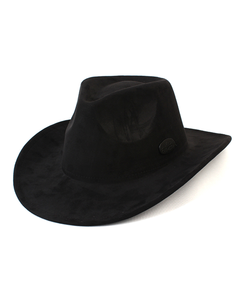 Cowboy Suede Black Fedora 페도라