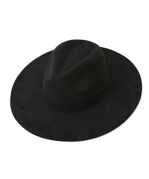 Suede Simple Black Fedora 페도라