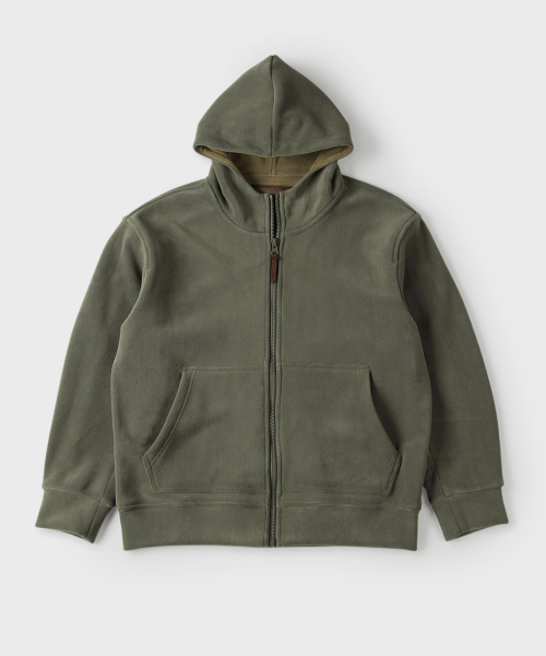 Мягкая флисовая зипка цвета Khaki