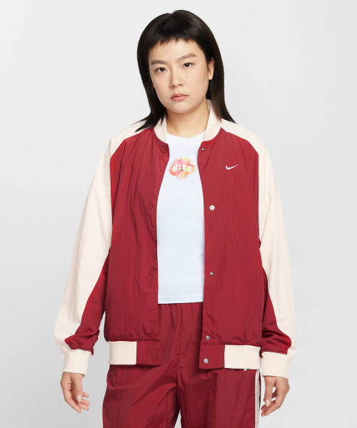 Sportswear Oversized Varsity куртка W — Team Crimson:Chalk / IF0333-613