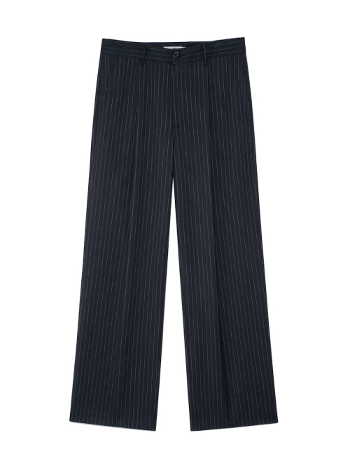 G GENTLE WIDE LEG PINSTRIPE брюки (темно-синий)