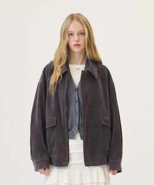 LUSSON SUADE JUMPER (CHARCOAL)