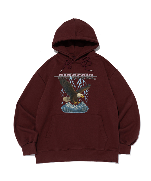 Оверсайз худи Eagles Flying (Wine)