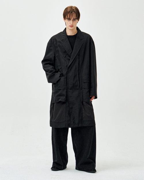 Двустороннее пальто Naked Black ZI2TC205BK