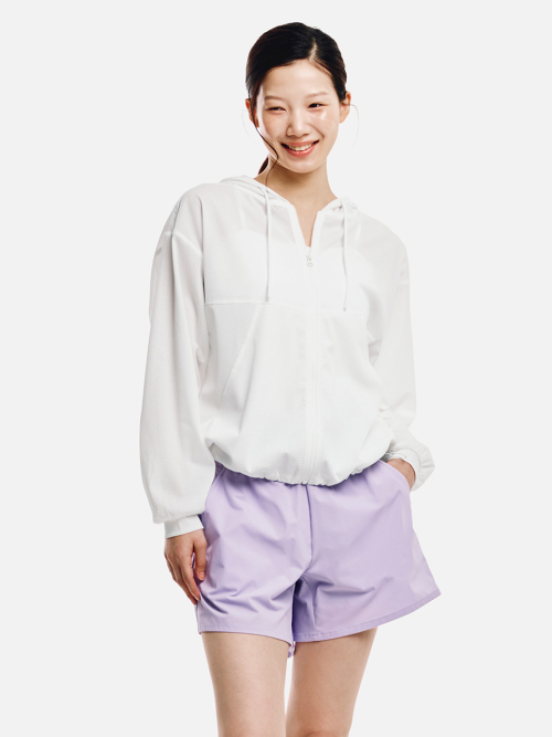 우먼 에센셜 커버업 집업 자켓 오프화이트 (B6SWWJK001OWT)