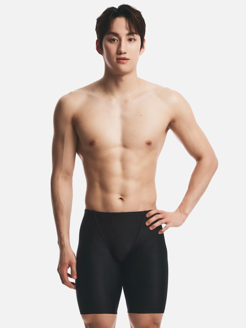 코어 4부 재머 수영복 블랙 (B6SMSMS101BLK)