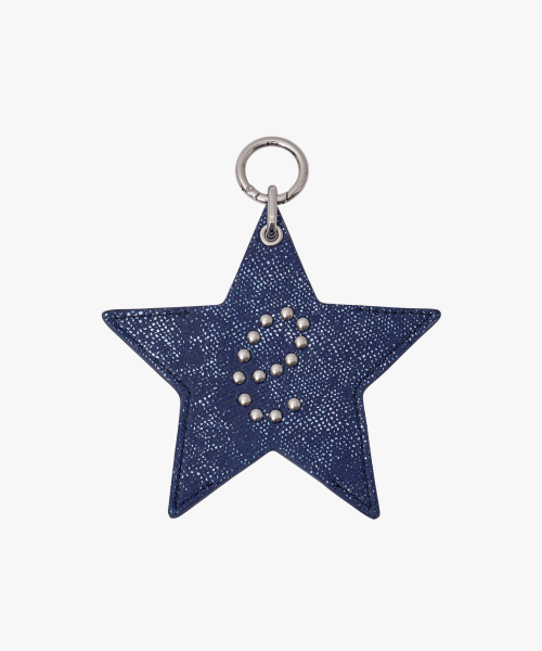 BIG STAR CARD SLOT KEYRING IN NAVY
