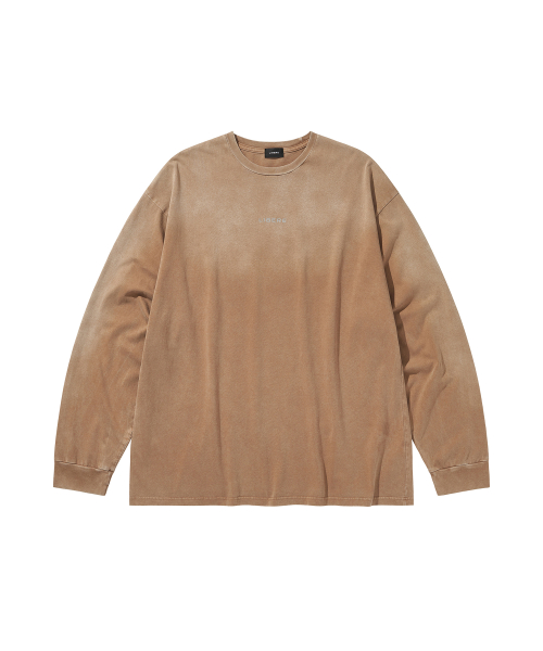 REFLECT LOGO LONG SLEEVE T-SHIRTS / BROWN