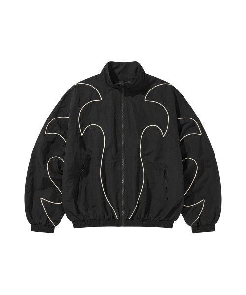 WESTERN FLAME TRACK JACKET / BLACK