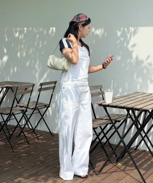 데님 오버롤 M32 아이보리