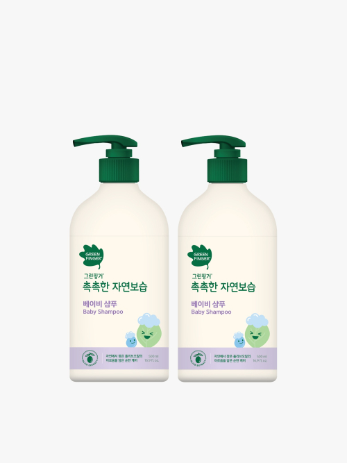 그린핑거 대용량 촉촉한 자연보습 샴푸500mlX2