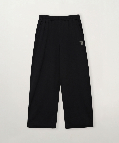 (W) Loren Small Logo Light Weight Sweatpants Black