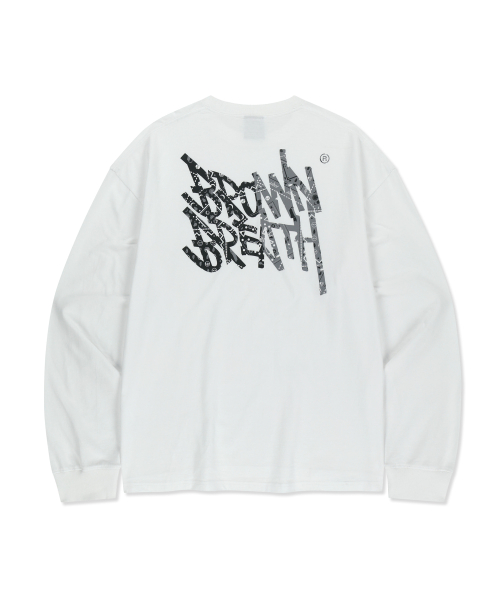 PAISLEY TAG LONGSLEEVE - белый