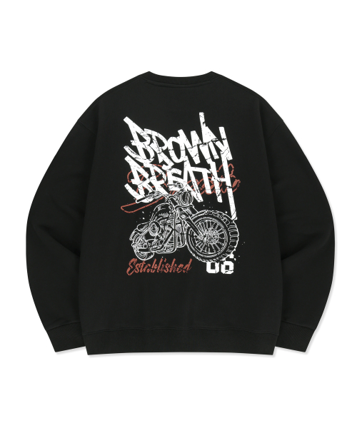 CRACKED TAG CREWNECK - чёрный