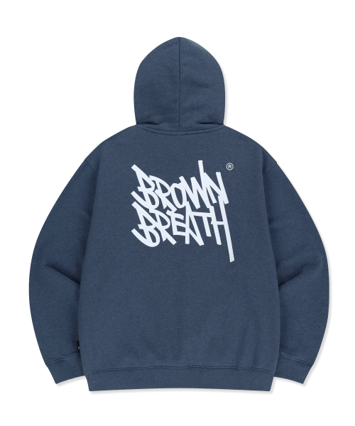 TAG HOODIE - MELANGE синий