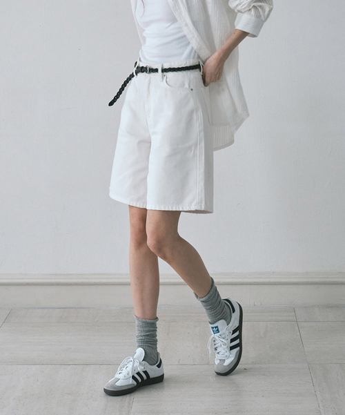 Джинсовые шорты White с низкой посадкой, White