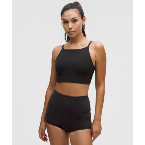Lululemon бюстгальтер Fucer с высоким горлом, лёгкая поддержка A/B BLK