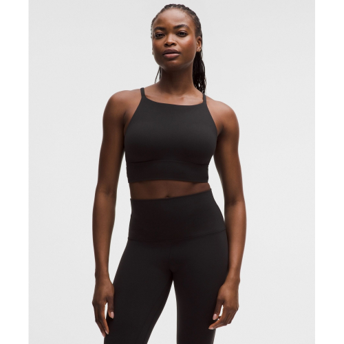 Спортивный бра lululemon с высокой горловиной *Light Support, C/D BLK
