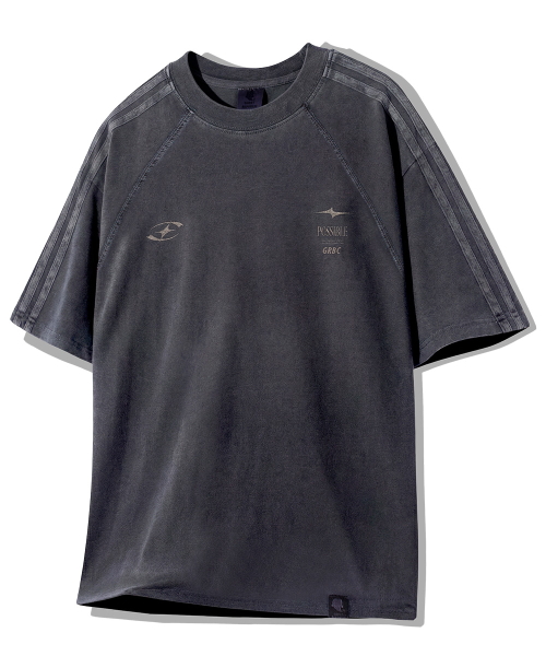 Футболка Pigment Raglan Track GT-371_Smoke Black