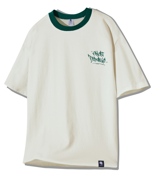 Уличная оверсайз футболка GT-367_Cream(Green)