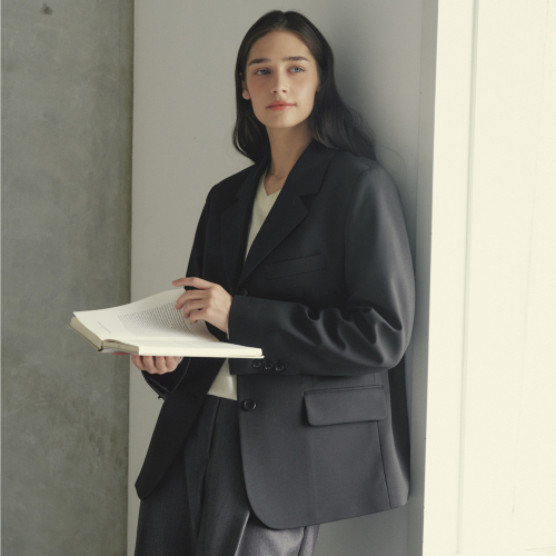 Однобортный пиджак Solid_black