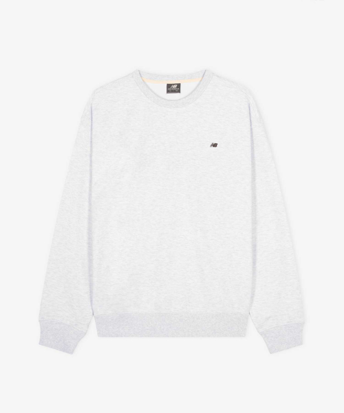 NBNCG11203 / UNI 에센셜 스몰로고 맨투맨 (LIGHT GRAY)