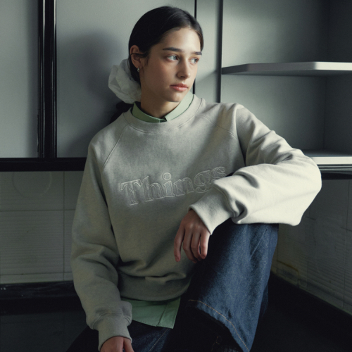Свитшот Things Flower Lace Logo_oatmeal