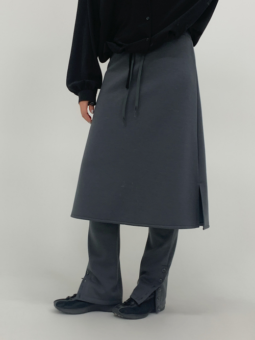 Button Skirt Pants (2C)