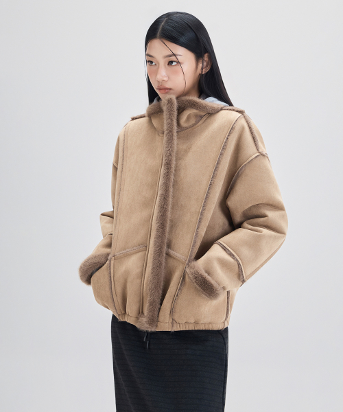 Дубленка из искусственного меха_MIWJLG23SS
