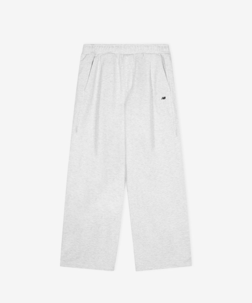 NBMLG11233 / UNI 에센셜 와이드 원턱 팬츠 (LIGHT GRAY)