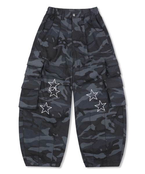 Карго-брюки GP163 Star Point (BLACK CAMO)