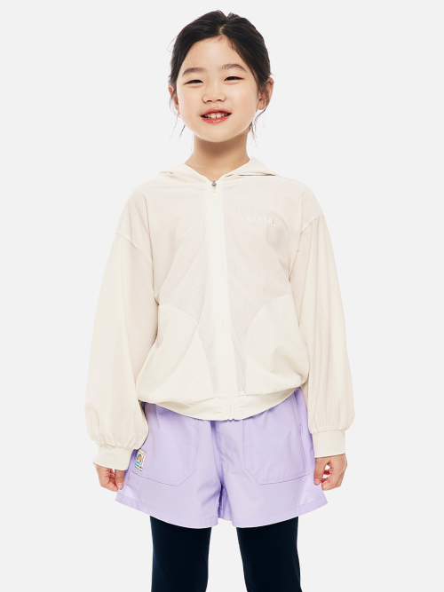 키즈 에센셜 커버업 집업 자켓 아이보리 (B6SKWJK301IVR)