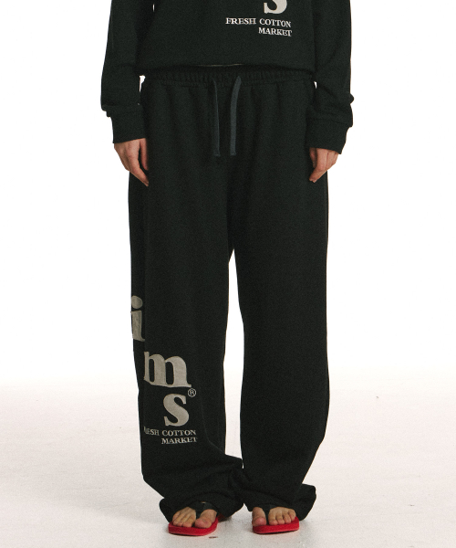 Messy Alpha App Sweatpants Black
