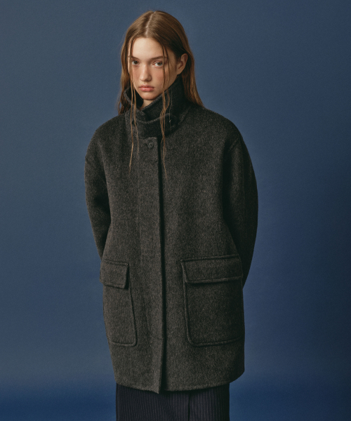 Modern Half Coat Charcoal
