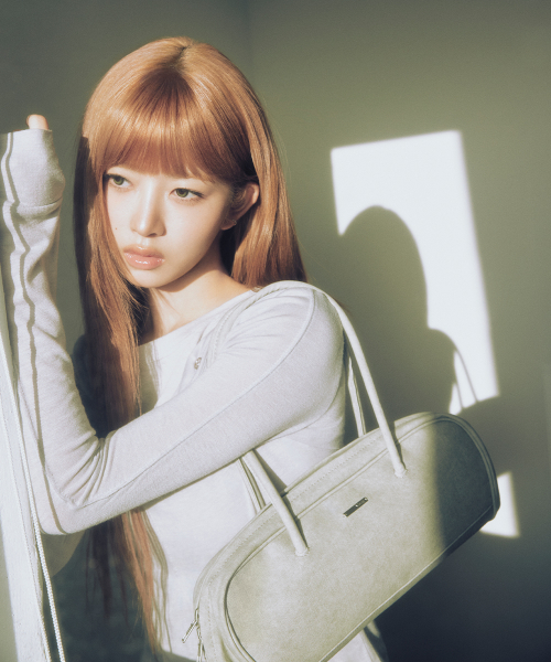 Twill baguette bag DUST GREY