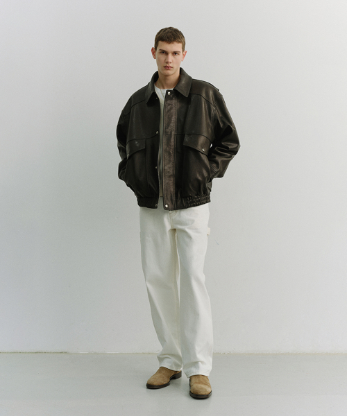 OVERSIZED VINTAGE LEATHER BLOUSON_UNISEX_UDJU6A103_BLACK