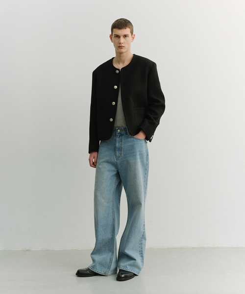 SEMI FLARED JEANS_UDPA6A306_LIGHT BLUE